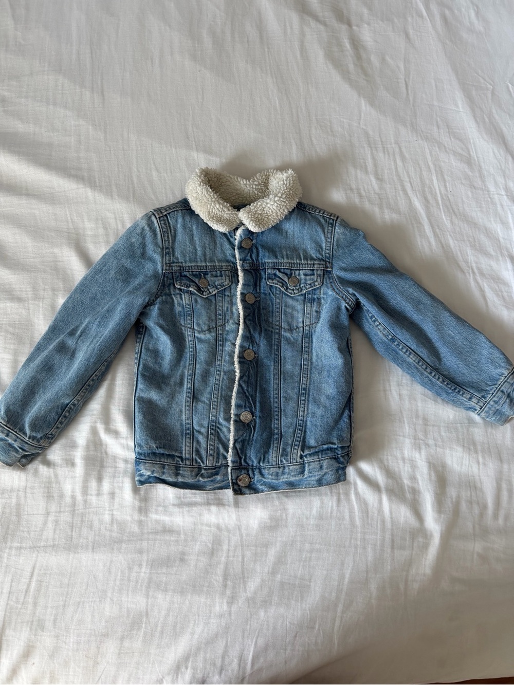 Gap toddler sherpa denim jacket